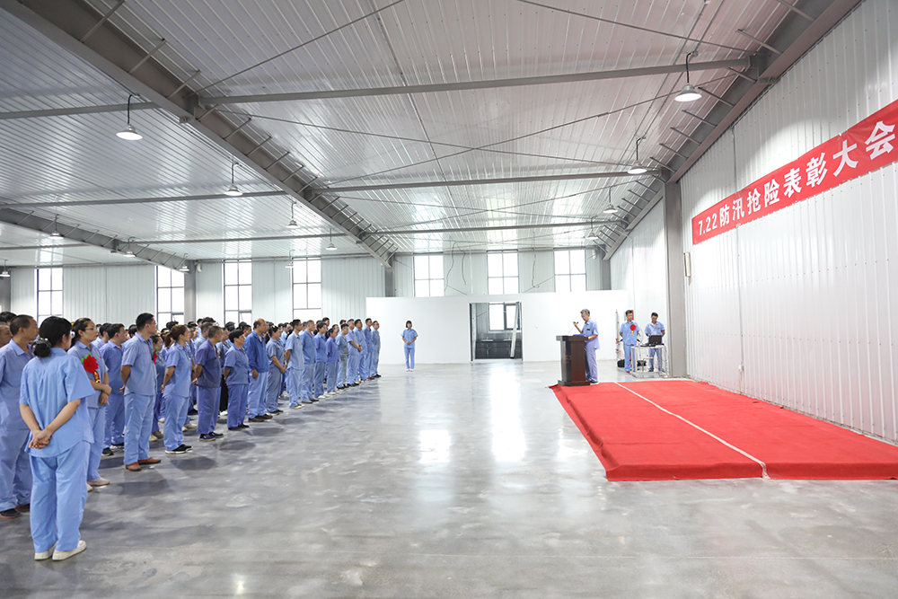 公司召開“7.22”特大暴雨搶險(xiǎn)救災(zāi)表彰會